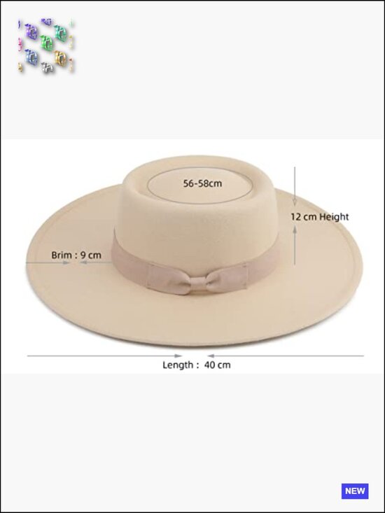 Wide Brim Fedora Hat with Adjustable Strap for Outdoor Activities main image 7